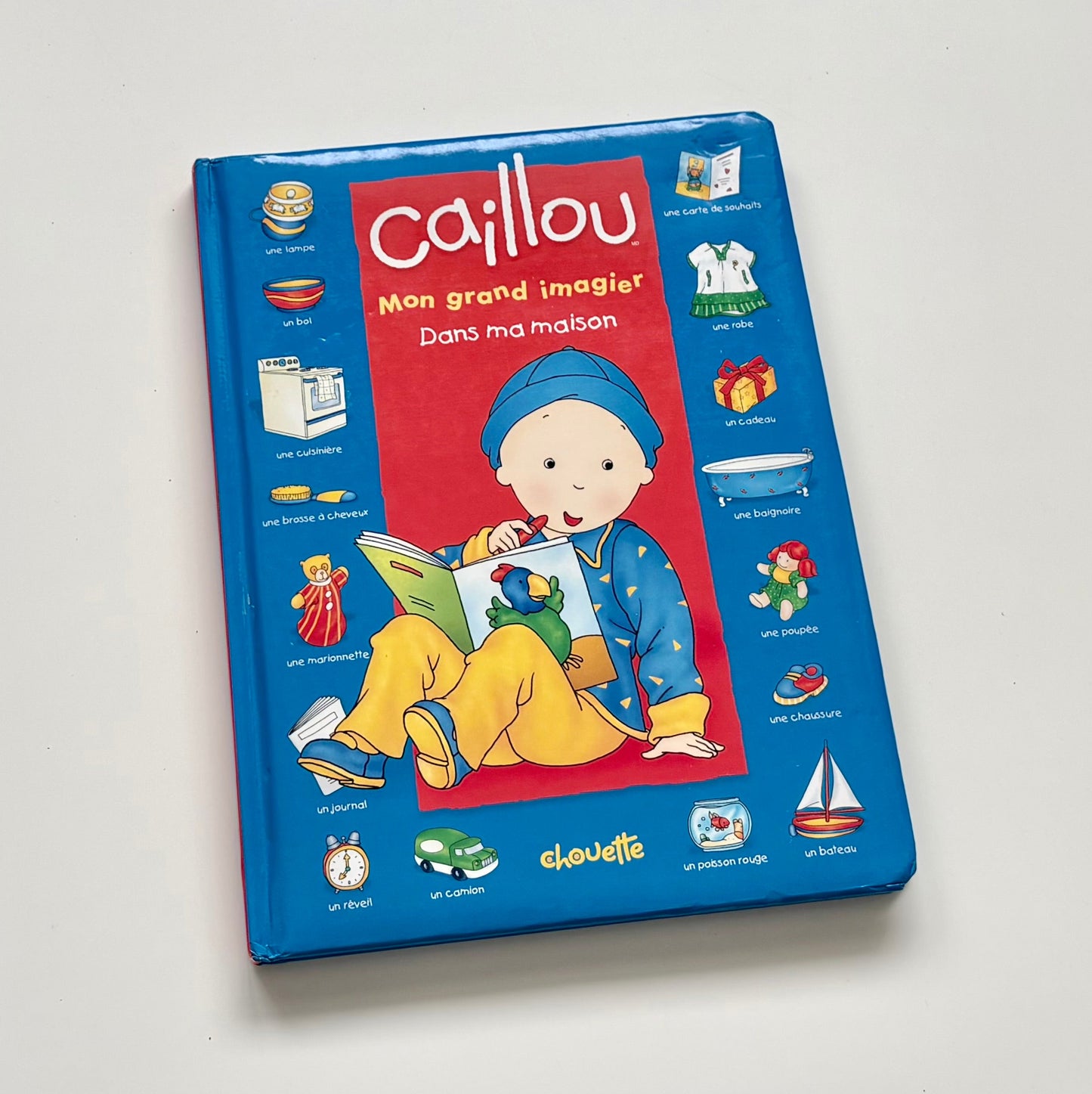 Livre cartonné - Caillou, mon grand imagier : Dans ma maison