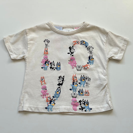 T-Shirt Zara x Bluey | 18-24 mois (NEUF)