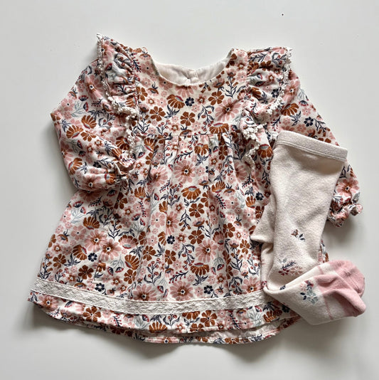 Robe & bas collant Max Studio | 3-6 mois