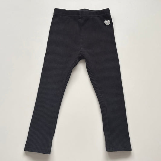 Legging côtelé Souris Mini | 2-3 ans (noir)
