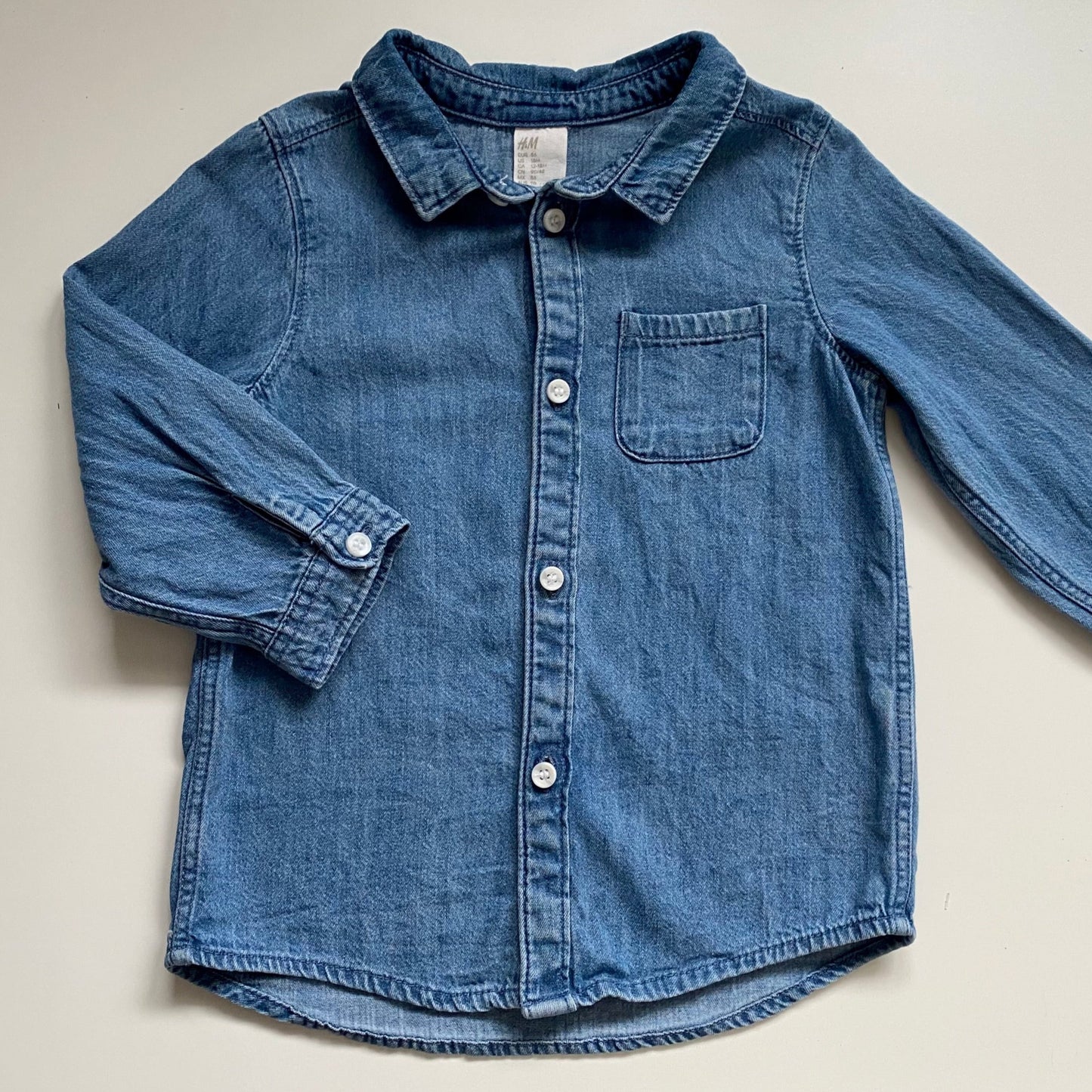 Chemise en jeans H&M 12-18 mois