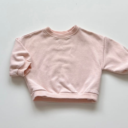 Crewneck Petit Lem x AM. | 3 mois (rose pâle)
