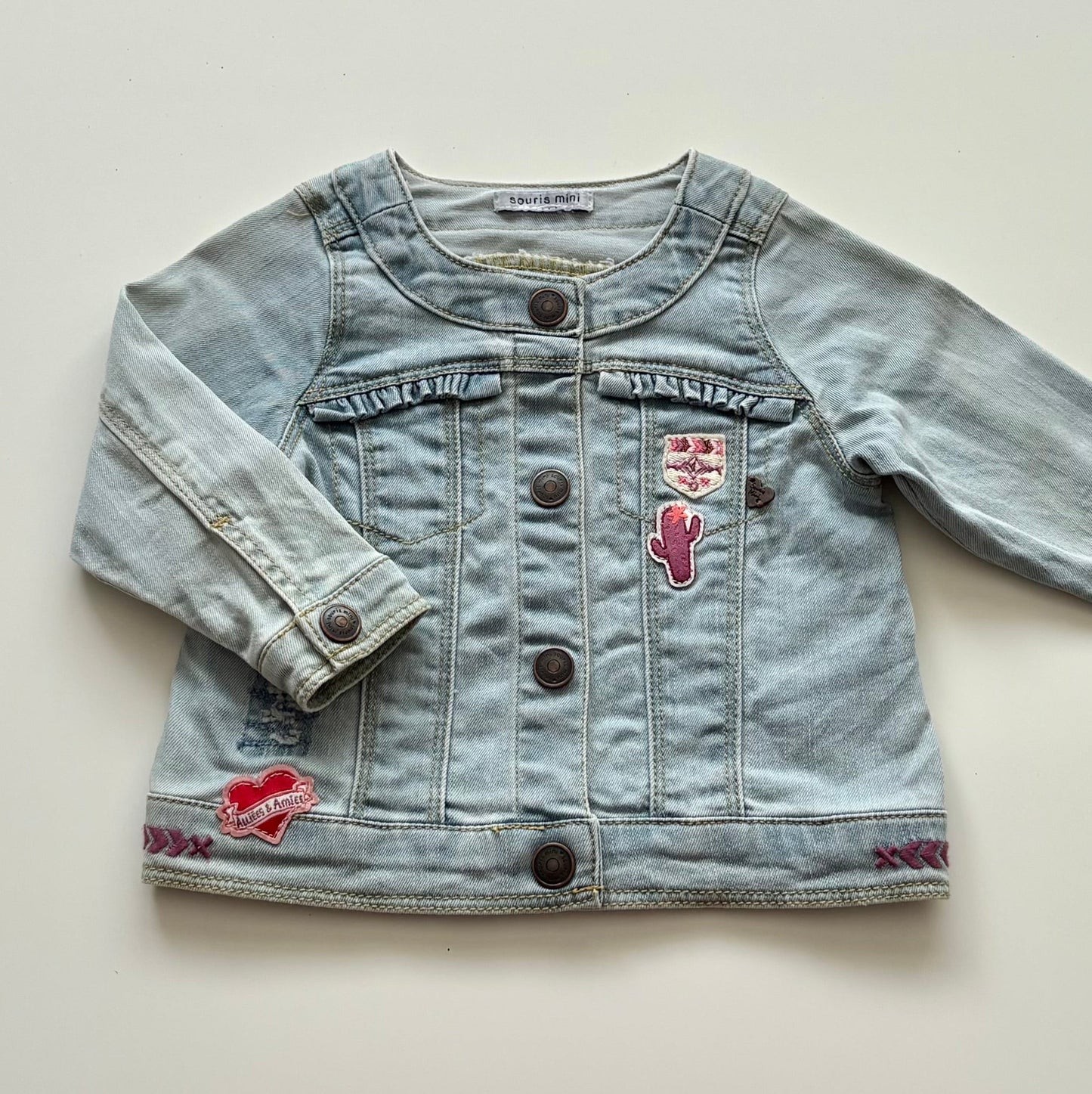 Veste en denim Souris Mini | 6-9 mois