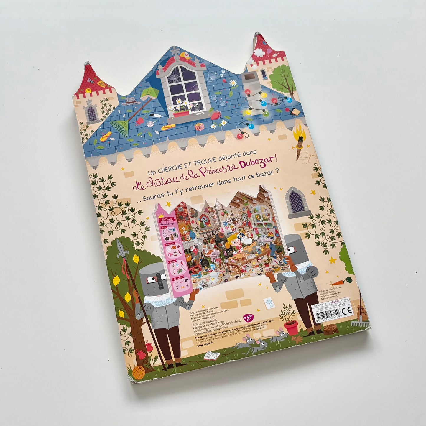 Livre cartonné - Cherche et trouve : Le château de la princesse Dubazar (Auzou)