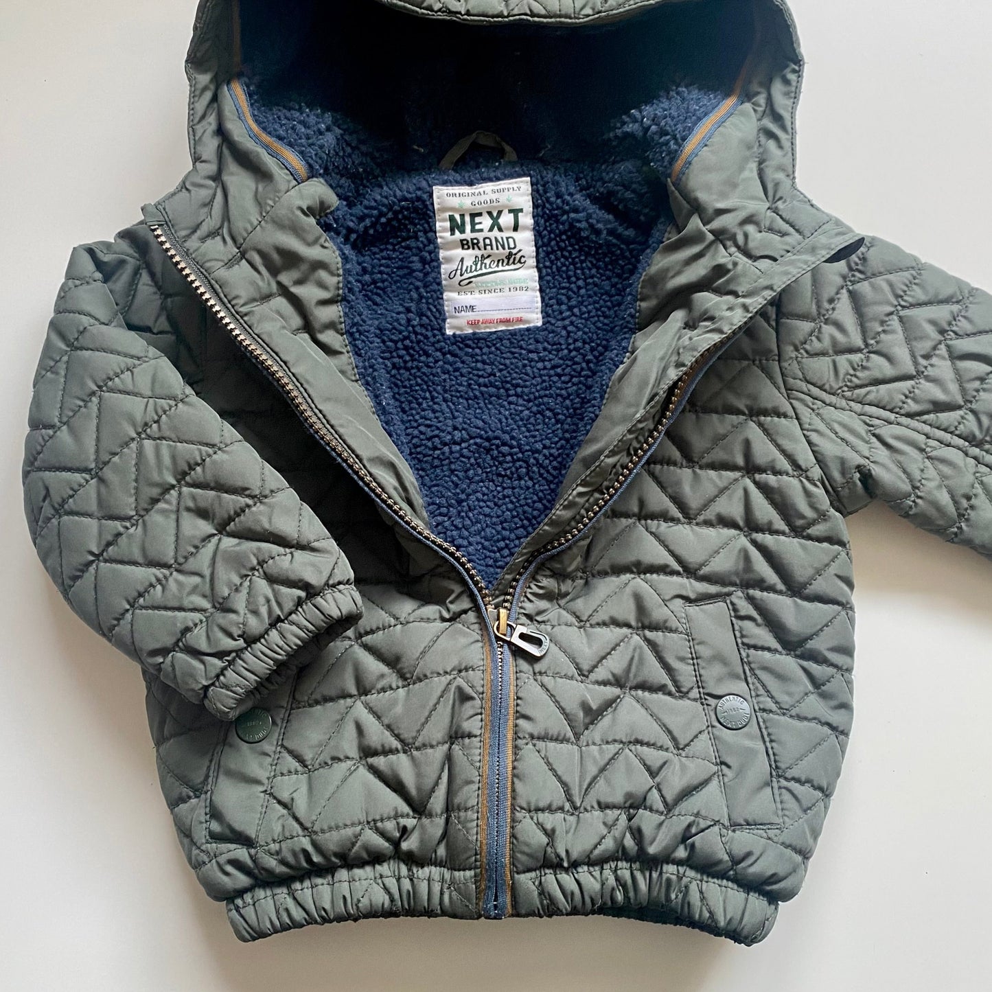 Manteau mi-saison doublé en sherpa | 2-3 ans
