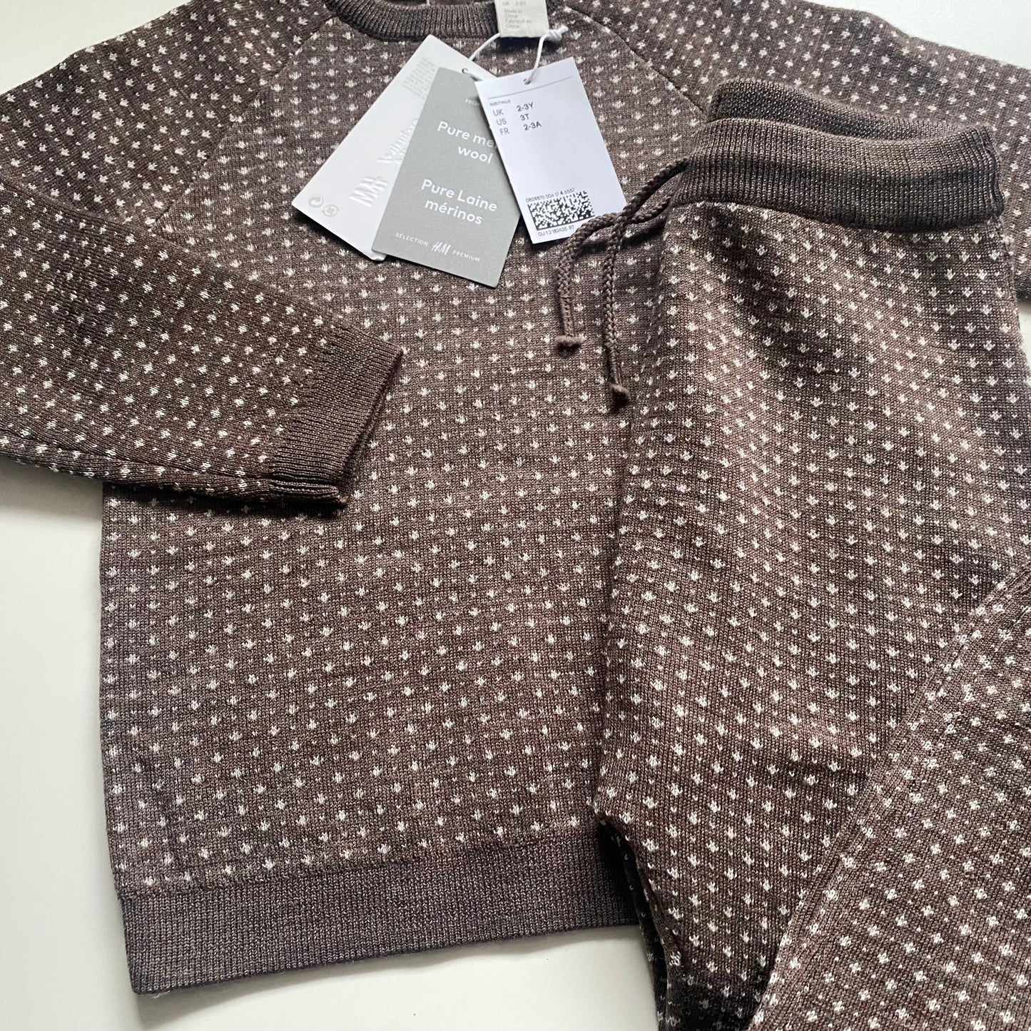 Ensemble 2 pièces en laine mérinos H&M 3 ans