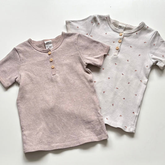 T-Shirts côtelés H&M | 18-24 mois