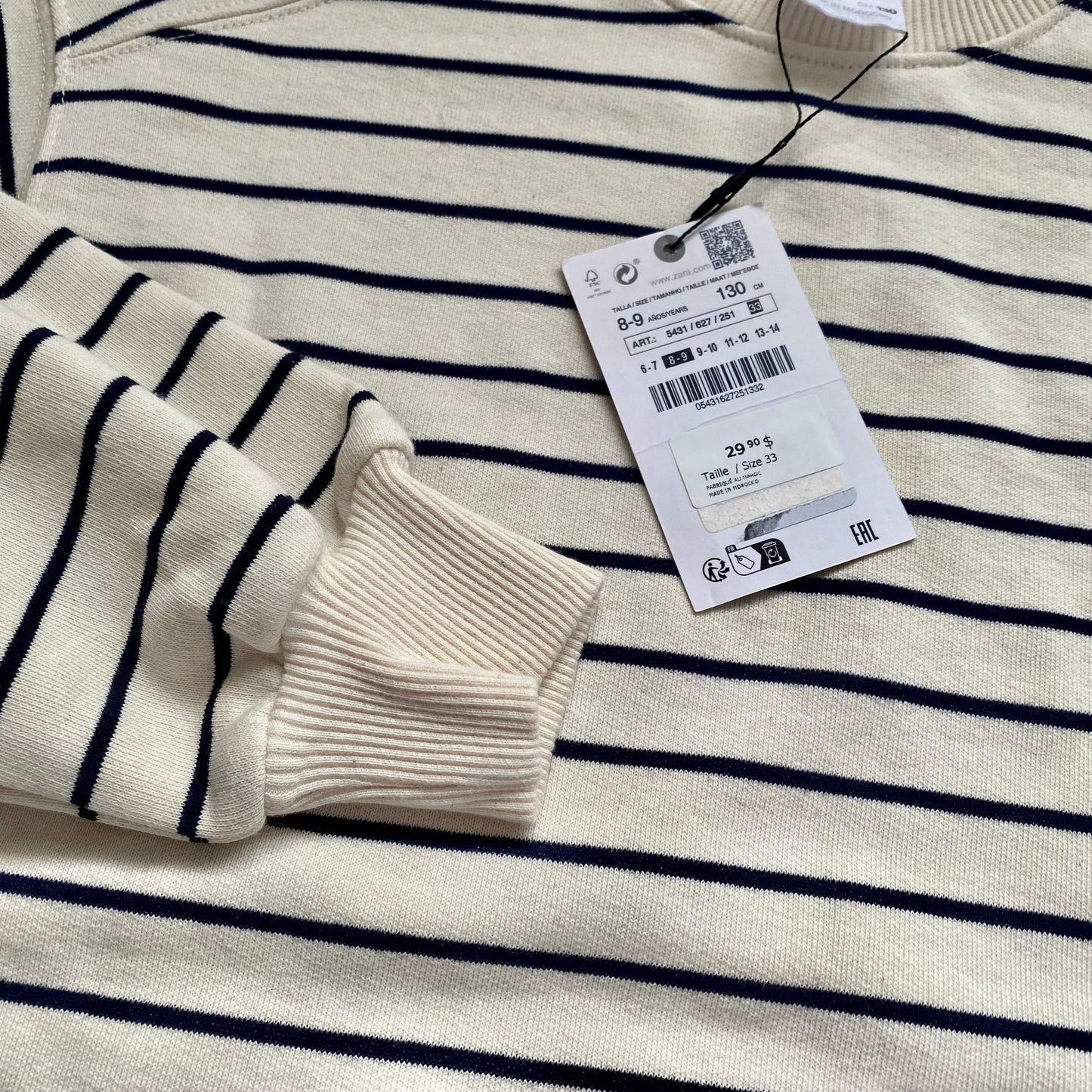 Crewneck Zara 8-9 ans