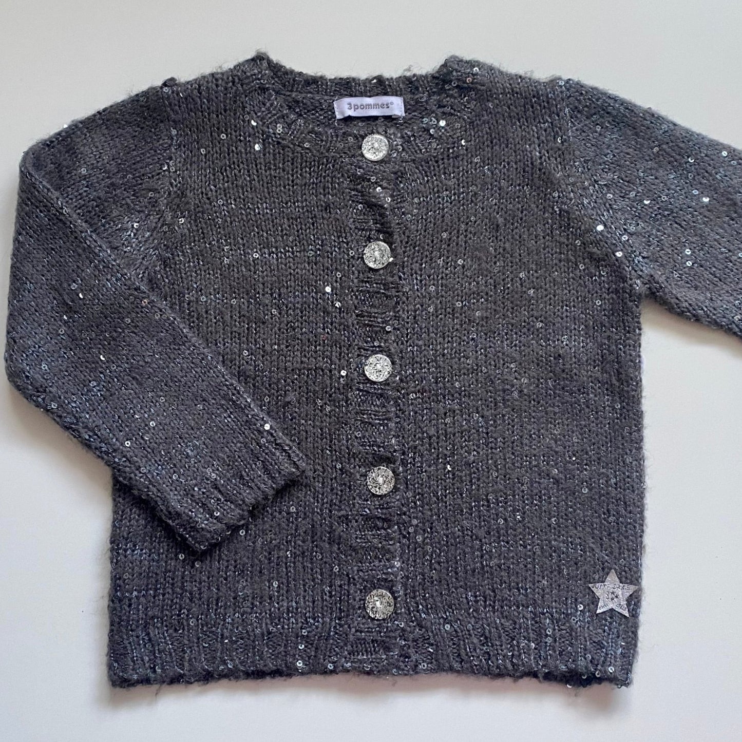 Cardigan en tricot 3 Pommes 12-18 mois